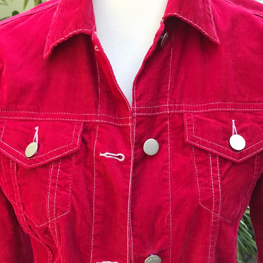 Theory Red Corduroy Jacket - Picture 2 of 6